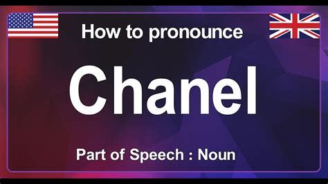 chanel pronunciation in english